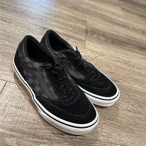 Vans Men's Black and Gray Checkered Sneakers